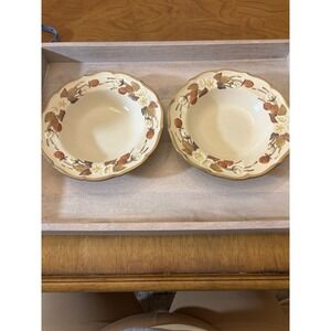 Metlox Poppytrail-AUTUMN BERRY Set Of 2 Bowls 8‎ Inches Wide